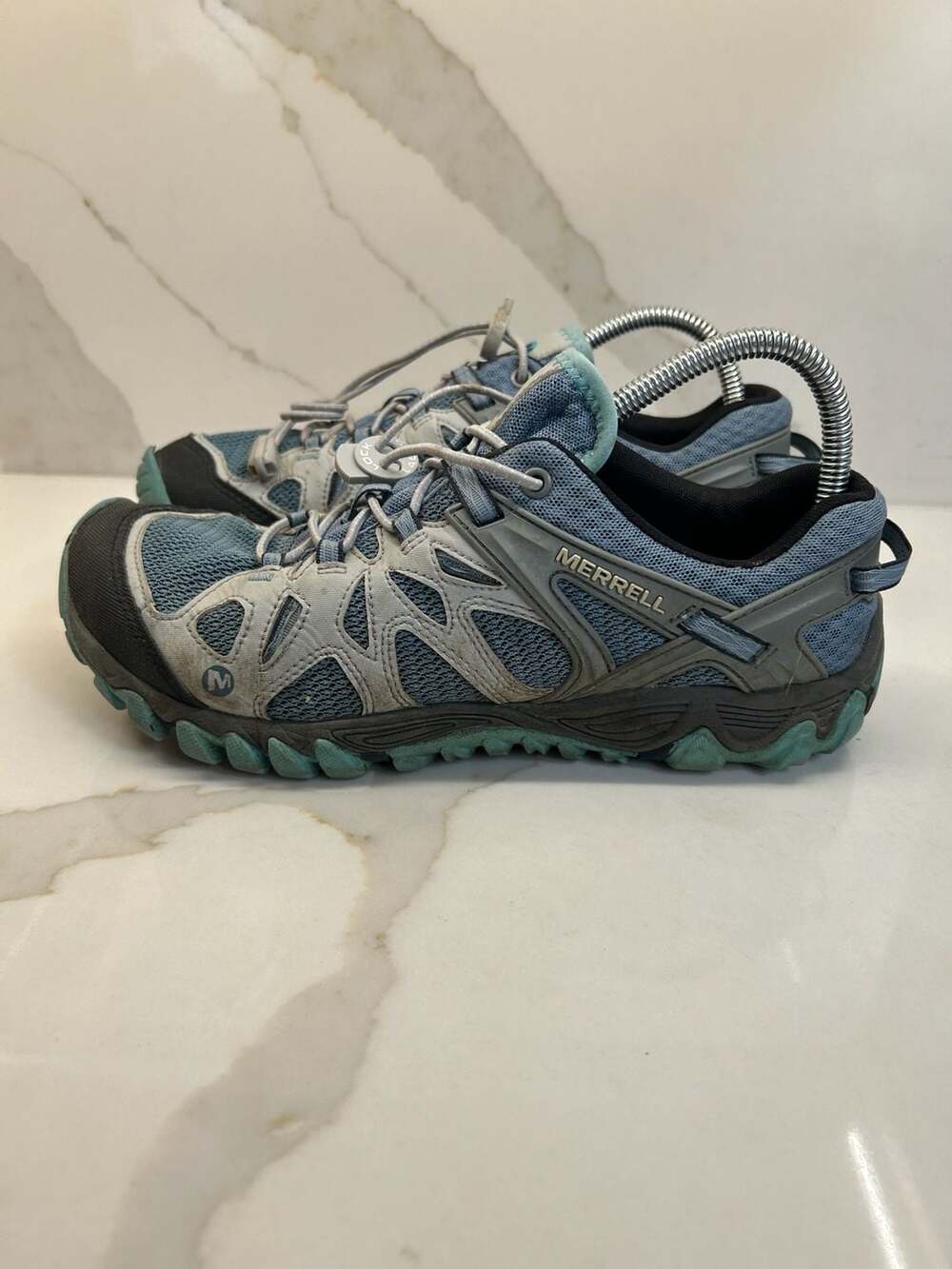 Merrell All Out Blaze Aero Sport Hiking Shoes Blue Grey (Size: 10)